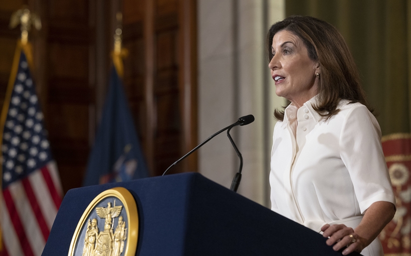New York Gov. Kathy Hochul delivers virtual address August 24 2021